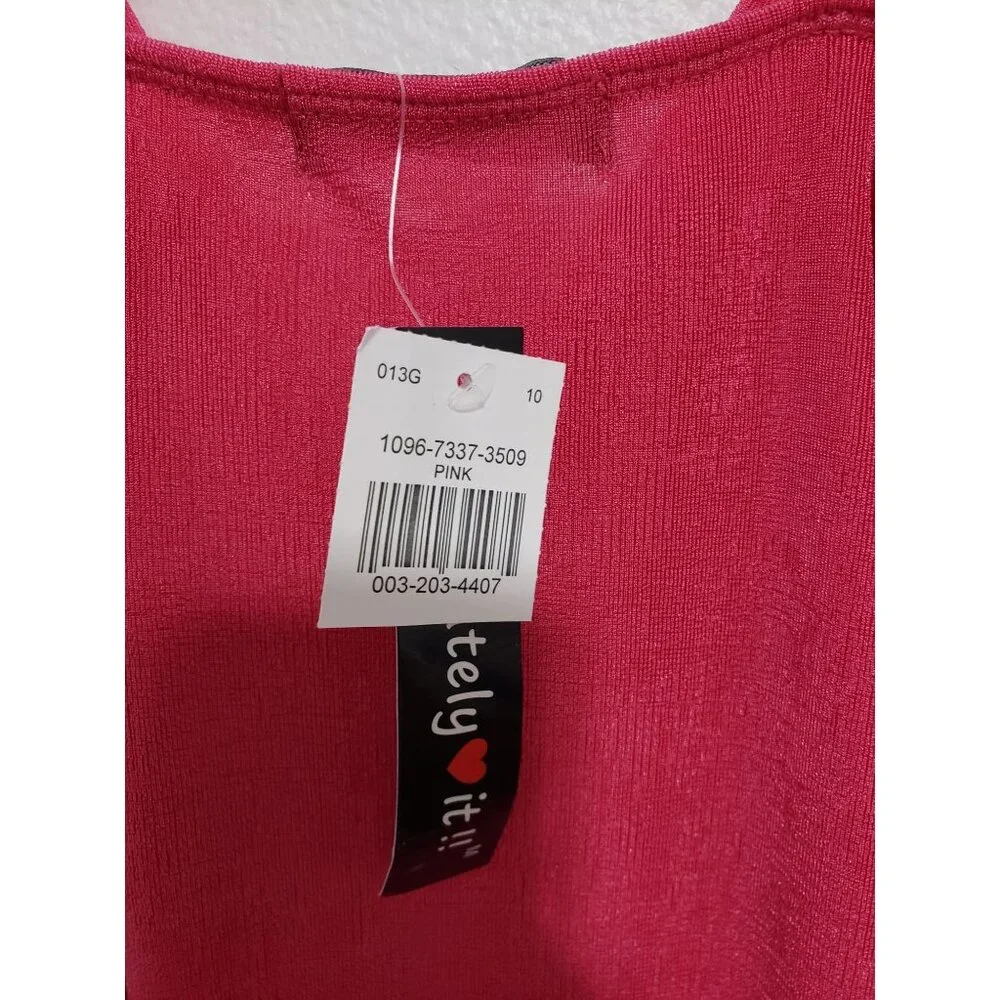 Absolutely Love It‎ Ruched Bodycon Mini Dress - Pink - Size Medium - Picture 6 of 8